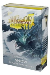 Dragon Shield DUAL MATTE Japanese-Size Sleeves - Snow - 60ct